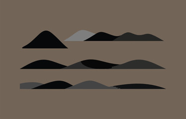 Poster - Abstract mountain range illustration minimalist design