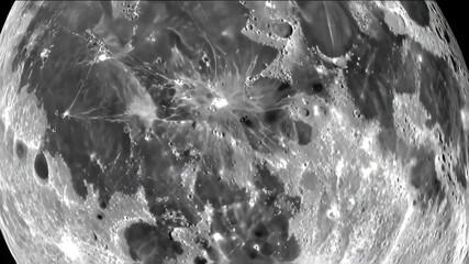 Wall Mural - Closeup of moon