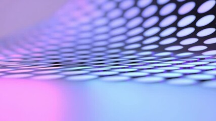 Fototapete - Abstract Dot Pattern: Captivating abstract design featuring a grid of overlapping circles and soft color gradients. A visual symphony of geometric forms and ethereal hues, blending art and tech