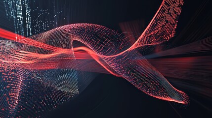 Aufkleber - Dynamic data visualization concepts modern technology digital art abstract environment futuristic viewpoint