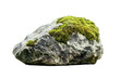 © Scenic Vault  - Mossy boulder rock stone nature outdoor geology terrain mountain element isolated object png image stock photography isolated on transparent background