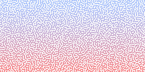 Aufkleber - Turing Abstract Pattern, suitable for any business. pink blue gradient color diffusion reaction seamless pattern. An abstract Reaction-diffusion Turing pattern formation, coral reef, natural texture	
