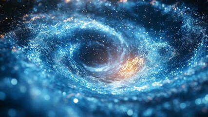 Leinwandbilder - Celestial Vortex: An awe-inspiring view of a vibrant galaxy swirling in cosmic dance, rendered with a mesmerizing blend of light and texture.
