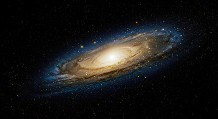Wall Mural - majestic spiral galaxy in deep space astrophotography stunning celestial image cosmic wonder breatht