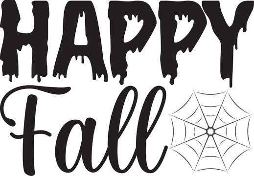 Happy Fall, Halloween svg design