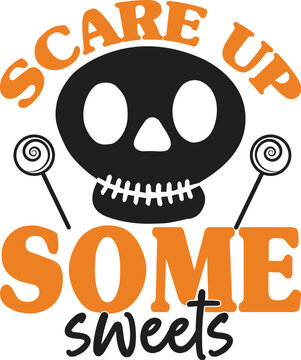 scare up some sweets, Halloween Treats Bundle  Halloween bucket SVG