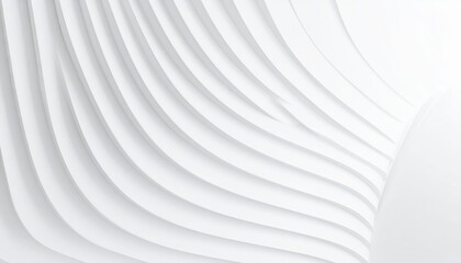 Wall Mural - 3d illustration of abstract minimal architecture background, monochromatic geometric architectural