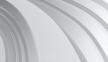 Wall Mural - 3d illustration of abstract minimal architecture background, monochromatic geometric architectural