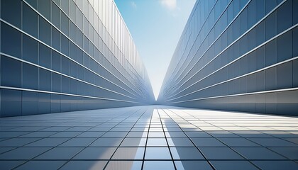 Wall Mural - 3d illustration of abstract minimal architecture background, monochromatic geometric architectural