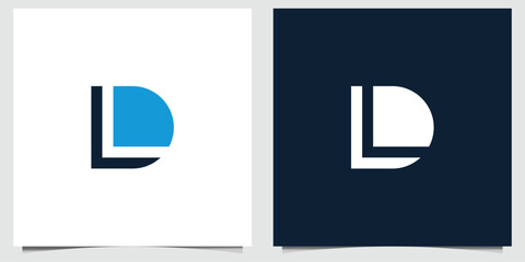 Poster - Sophisticated Letter LD Logo Set: Minimalist Design for Modern Branding