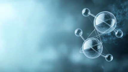 Poster - An abstract representation of molecular structures, emphasizing the beauty of chemistry and scientific exploration.