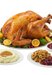 © DennisJ - Isolated Festive Thanksgiving Turkey with Stuffing and Cranberry Plate PNG