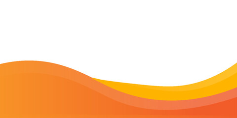 Aufkleber - Abstract orange wavy business background. Vector illustration
