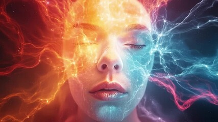 Poster - Shattered consciousness bathed in ethereal light