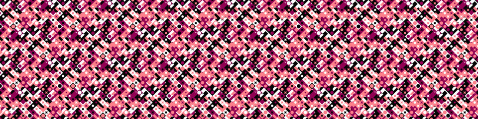 Aufkleber - Horizontal seamless geometrical mosaic pattern background design