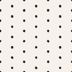 Fototapete - Seamless pattern with simple polka dot texture. Endless print design, tiny subtle spots. Repeating printable background for feminine fabric, textile, cloth and wrapping. Flat vector illustration