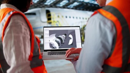 Poster - Aircraft Maintenance At Airport