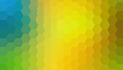 Poster - Colorful hexagonal pattern abstract background digital art vibrant environment close-up visual concept