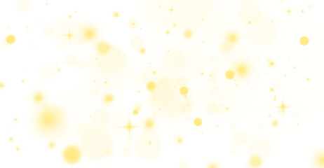 Wall Mural - png yellow dust sparkle with glitter and glow flare, golden light effect and bright stardust particl
