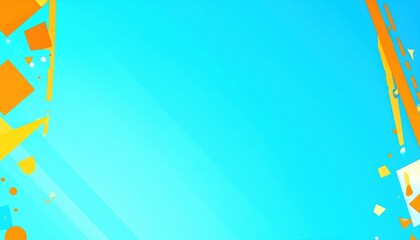 Poster - Dynamic colorful background design featuring geometric shapes bright blue environment graphic art concept