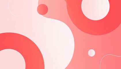 Poster - Creative abstract shapes digital art modern design vibrant colors graphic design minimalist style