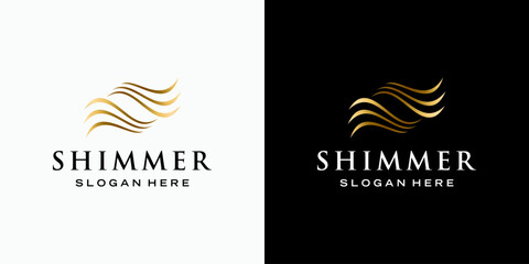 Poster - Luxury abstract line vector logo design with modern, simple and clean style. Icon for business, cosmetics and beauty, fashion and personal branding.
