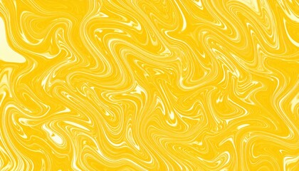 Poster - Dynamic yellow swirls abstract art digital design bright environment aesthetic viewpoint creativity concept