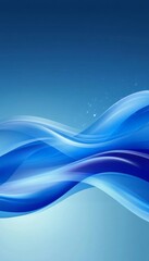 Fototapete - Serene Abstract Aquamarine Vista with Curved Bands and Tranquil Gradients for a Beautiful Backdrop