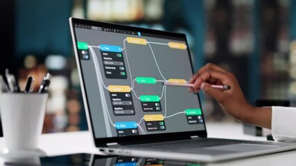 Aufkleber - Engineer Using Node Editor