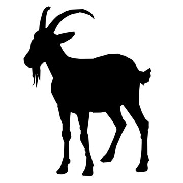 Goat Silhouette Vector Design
