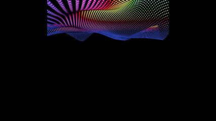 Poster - abstract background with rainbow