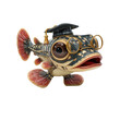 © Chung - Smart Fish Graduate with Glasses and Graduation Cap - 3D Render