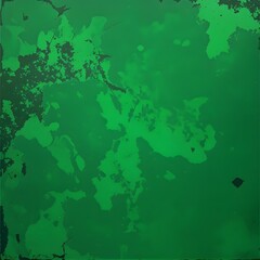 Poster - An abstract, vibrant composition in shades of green, featuring organic shapes and textures, evokes a sense of depth and movement, creating an artistic visual experience.