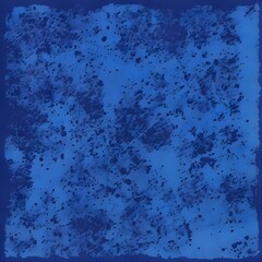 Poster - A stunning abstract artwork showcases a captivating textured display of indigo and azure hues, offering a visual exploration of depth and intricate patterns.