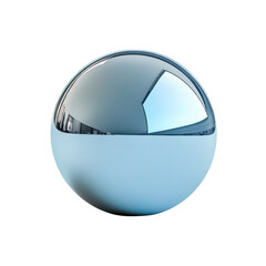 Leinwandbilder - Chrome Orb Reflection Metallic Ball Shiny Sphere Round Surface Polished on transparent background