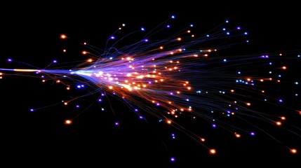 Poster - Abstract image of a vibrant energy burst.