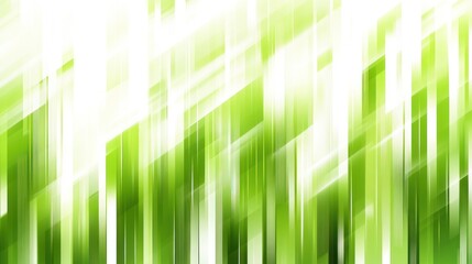 Fototapete - Abstract geometric design with light green and white vertical lines.