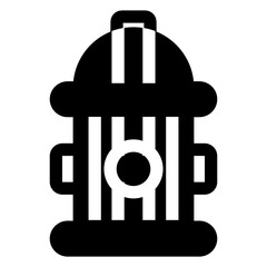 Leinwandbilder - Black and white drawing of a fire hydrant. The hydrant is in the center of the image