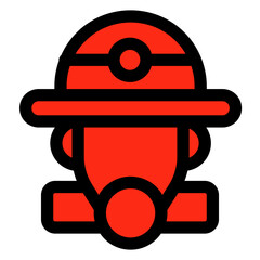 Leinwandbilder - Icon fireman illustration