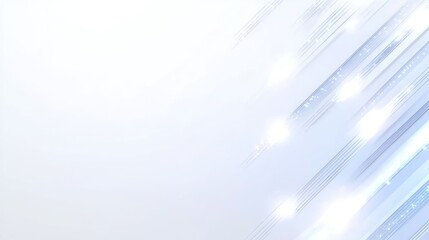 Poster - Light blue diagonal lines on a light background.