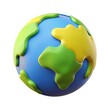 © Shahanara - Cartoon earth globe 3d render blue green yellow