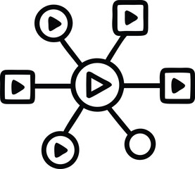 Poster - Video marketing network distribution strategy for content sharing and promotion campaign online platform