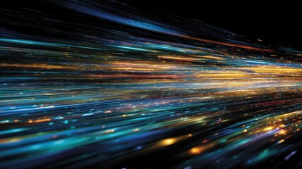 Poster - Abstract light streaks