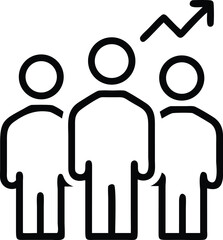 Poster - Team growth success business people collaboration teamwork achievement progress development chart up 📈