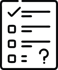 Poster - Checklist task list to do list icon vector illustration for project management and organization tools
