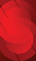 Fototapete - Red gradient abstract background. Circle shapes composition Space. suitable for background, landing page, wallpaper, home screen, theme. vector eps 10