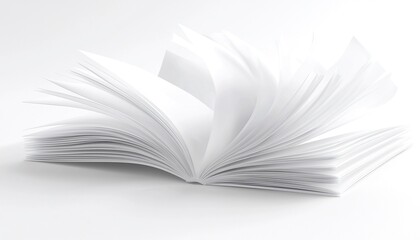 Aufkleber - Abstract Folded White Paper with Clean Light