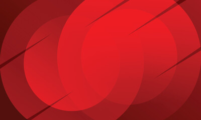 Fototapete - Red gradient abstract background. Circle shapes composition Space. suitable for background, landing page, wallpaper, home screen, theme. vector eps 10