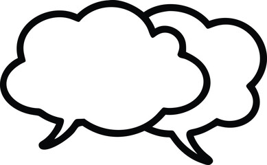 Poster - Speech bubble icon vector illustration for message chat communication dialog and discussion concept design