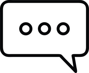 Fototapete - Communication speech bubble icon vector illustration message chat dialogue box conversation thinking sign